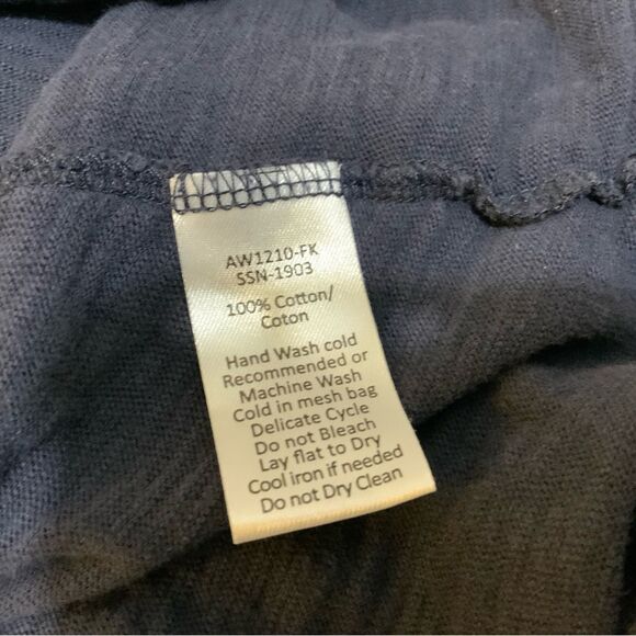 ATM Anthony Thomas Melillo Navy Cotton Short Sleeve T-Shirt Size XS/S - Picture 6 of 6